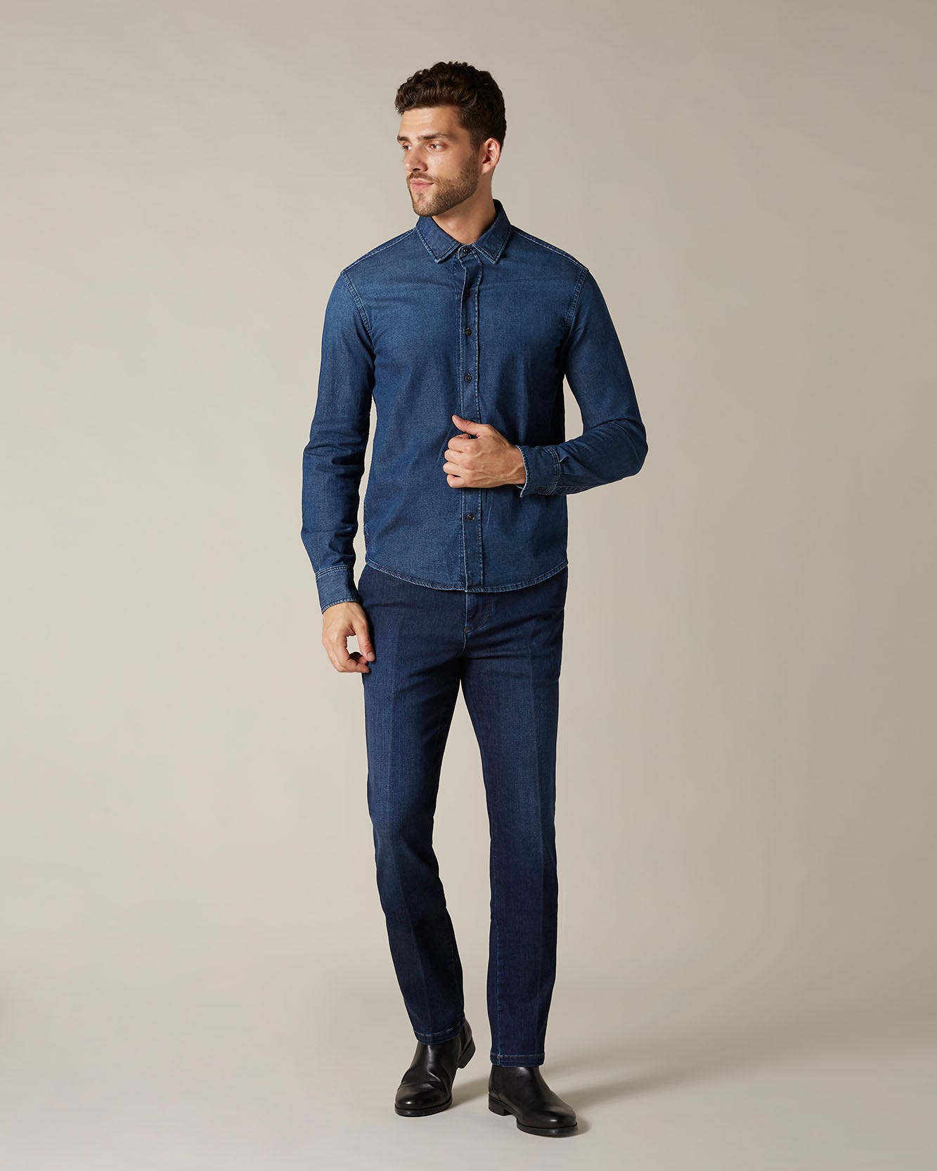 Dark Blue SLIMMY CHINO Luxe Performance Venice Dark Blue 7 For All Mankind