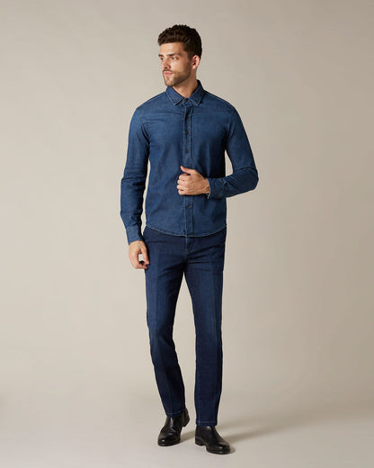 Dark Blue SLIMMY CHINO Luxe Performance Venice Dark Blue 7 For All Mankind