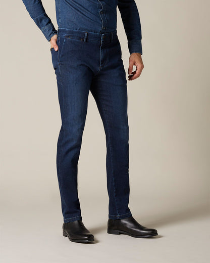 Dark Blue SLIMMY CHINO Luxe Performance Venice Dark Blue 7 For All Mankind