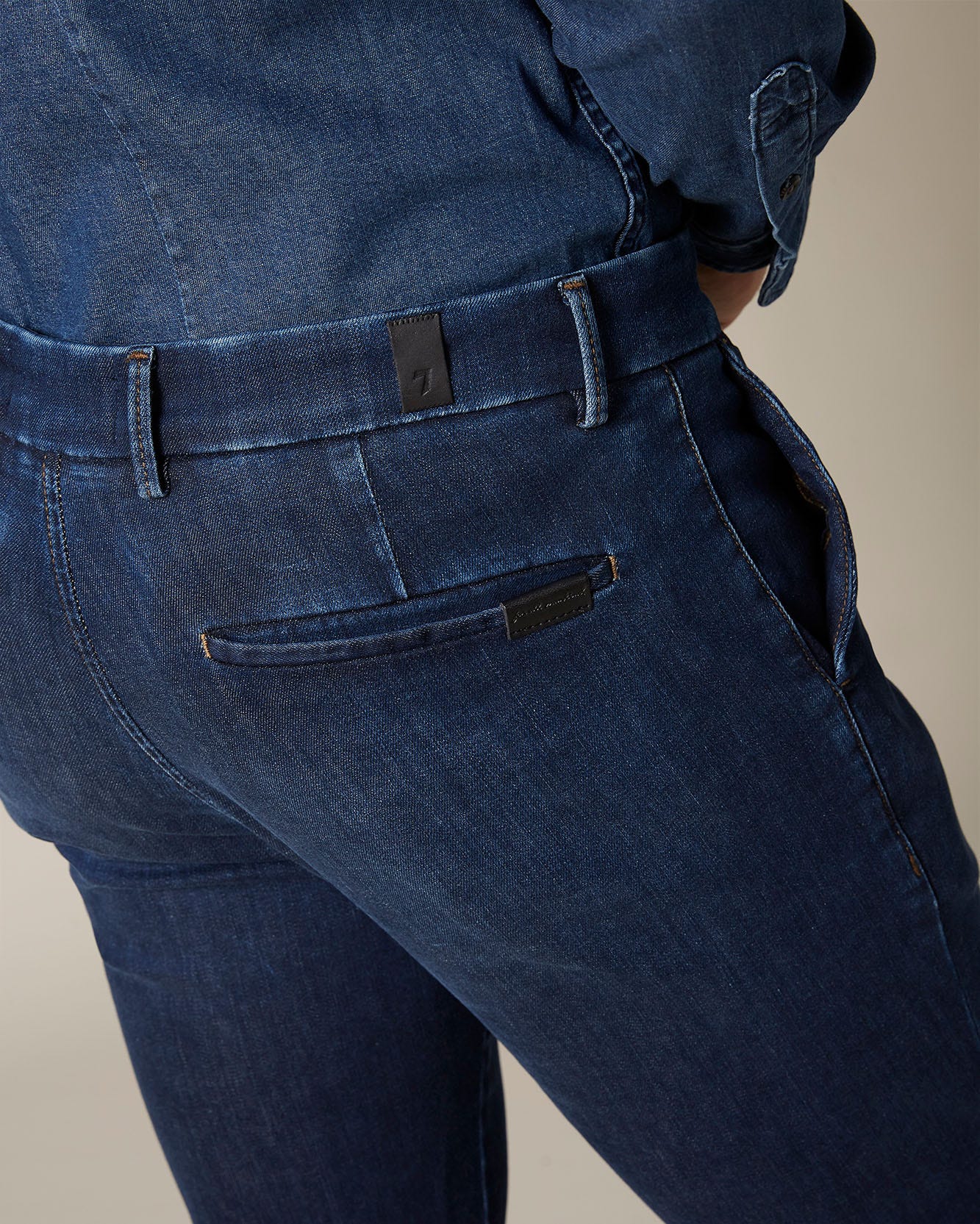 Dark Blue SLIMMY CHINO Luxe Performance Venice Dark Blue 7 For All Mankind