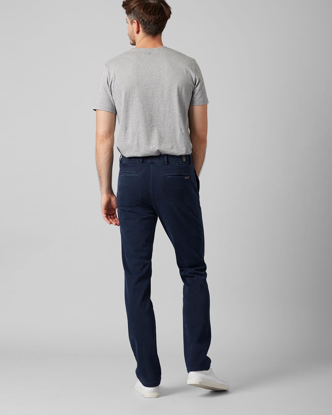 Dark Blue Slimmy Chino Luxe Performance Sateen Midnight Blue 7 For All Mankind