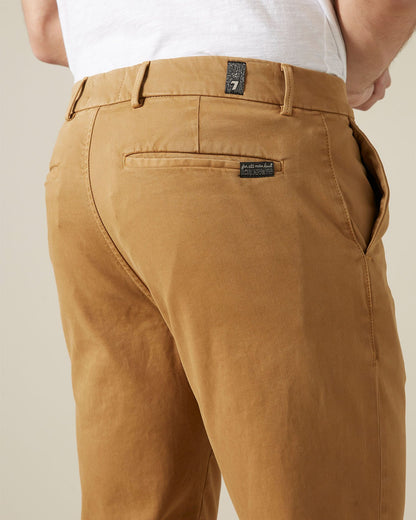 Beige SLIMMY CHINO Luxe Performance Sateen Camel 7 For All Mankind