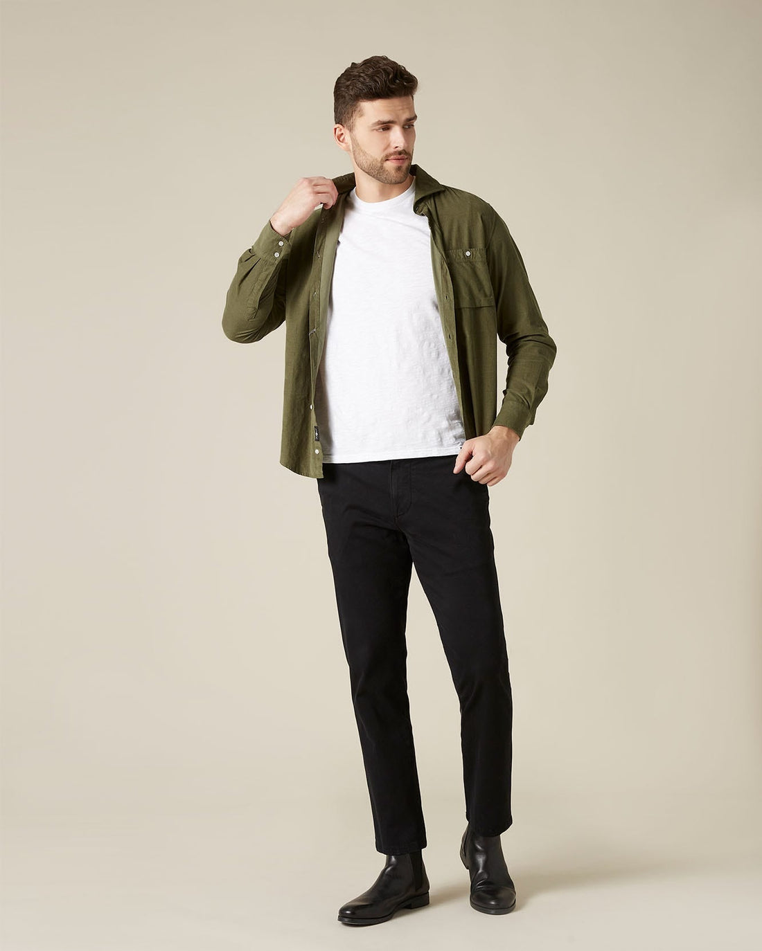 Black SLIMMY CHINO Luxe Performance Sateen Black 7 For All Mankind