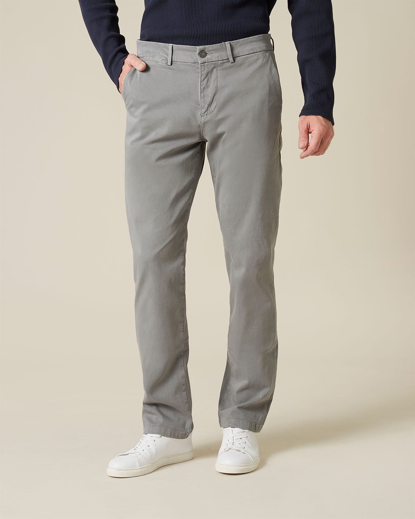 Dark Grey SLIMMY CHINO Luxe Performance Sateen Dark Grey 7 For All Mankind