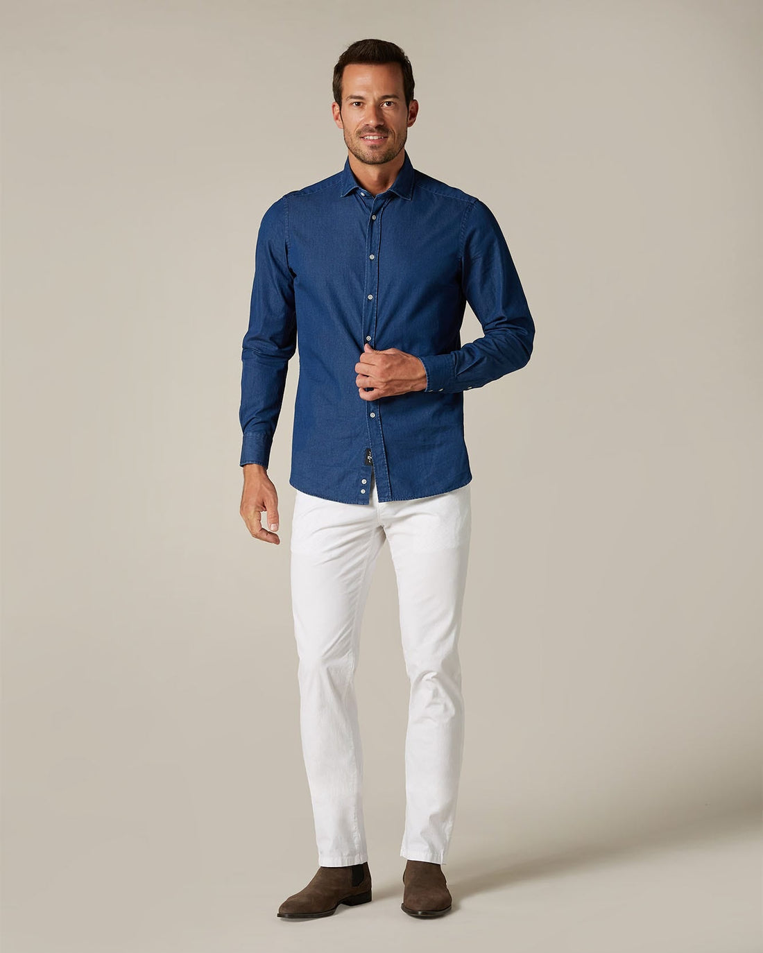 White SLIMMY CHINO Weightless Colors White 7 For All Mankind