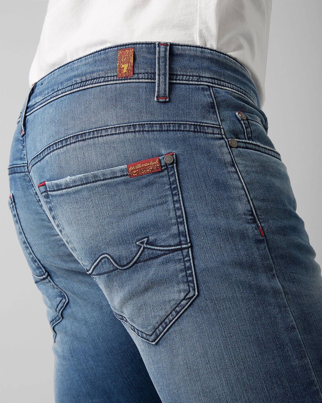 Light Blue Ronnie J Luxe Joger Mid Blue 7 For All Mankind