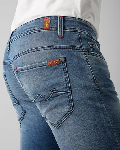 Light Blue Ronnie J Luxe Joger Mid Blue 7 For All Mankind