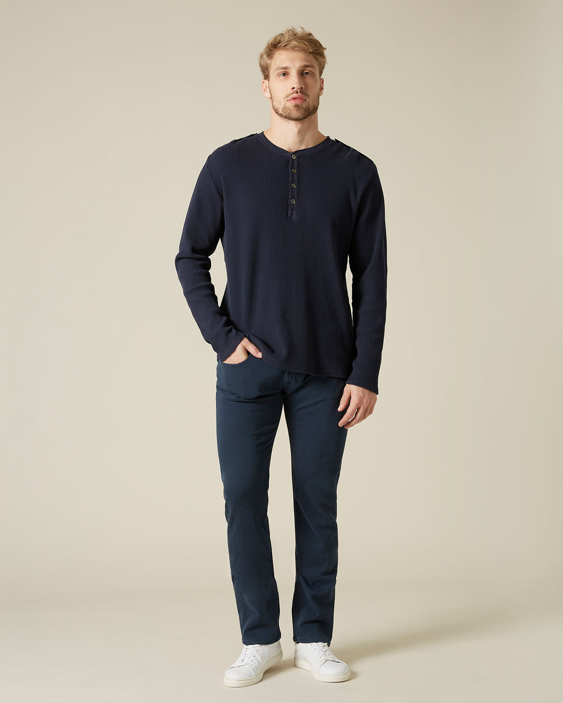 Dark Blue Ronnie J Luxe Jogger Colors Navy - BEVAVA