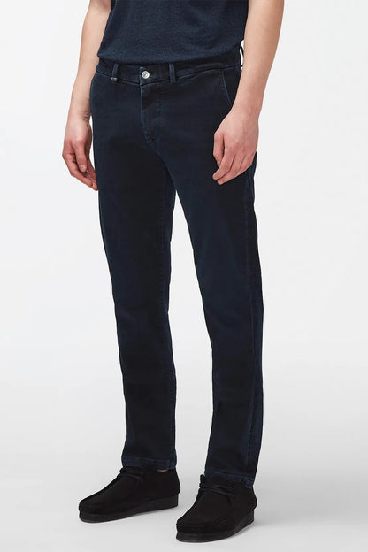 Slimmy Chino Tap. Stretch Tek Colors Navy 7 For All Mankind