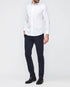 Dark Blue Slimmy Chino Tap. Luxe Performance Sateen Navy 7 For All Mankind