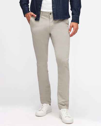 Light Grey Slimmy Chino Tap. Weightless Colors Dusty Stone 7 For All Mankind