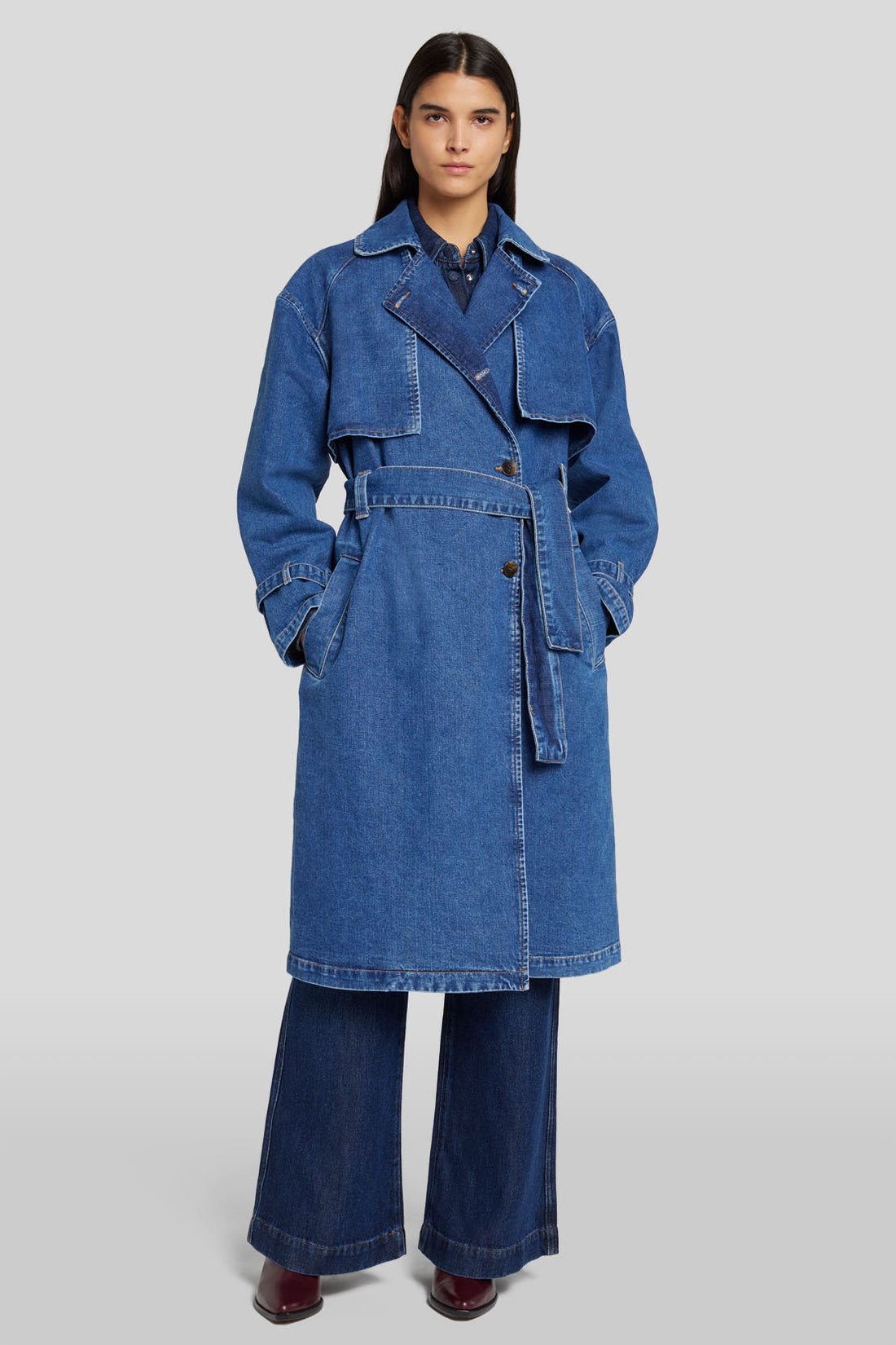 Tailored Denim Trench Calla_JSUSC370CL_CL_01