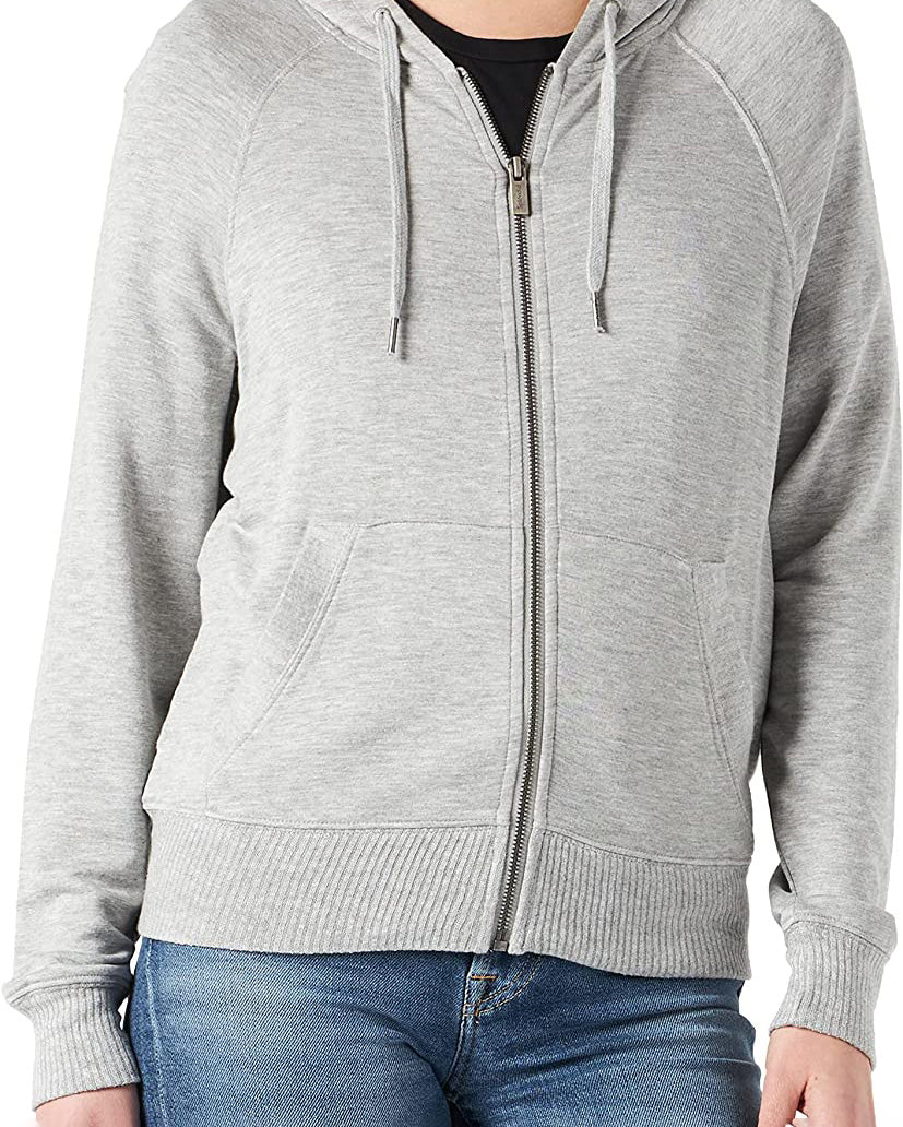 Middle Grey Zip Up Hoodie Super Soft Classic Heather Grey 7 For All Mankind