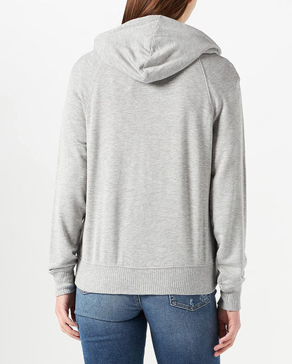 Middle Grey Zip Up Hoodie Super Soft Classic Heather Grey 7 For All Mankind