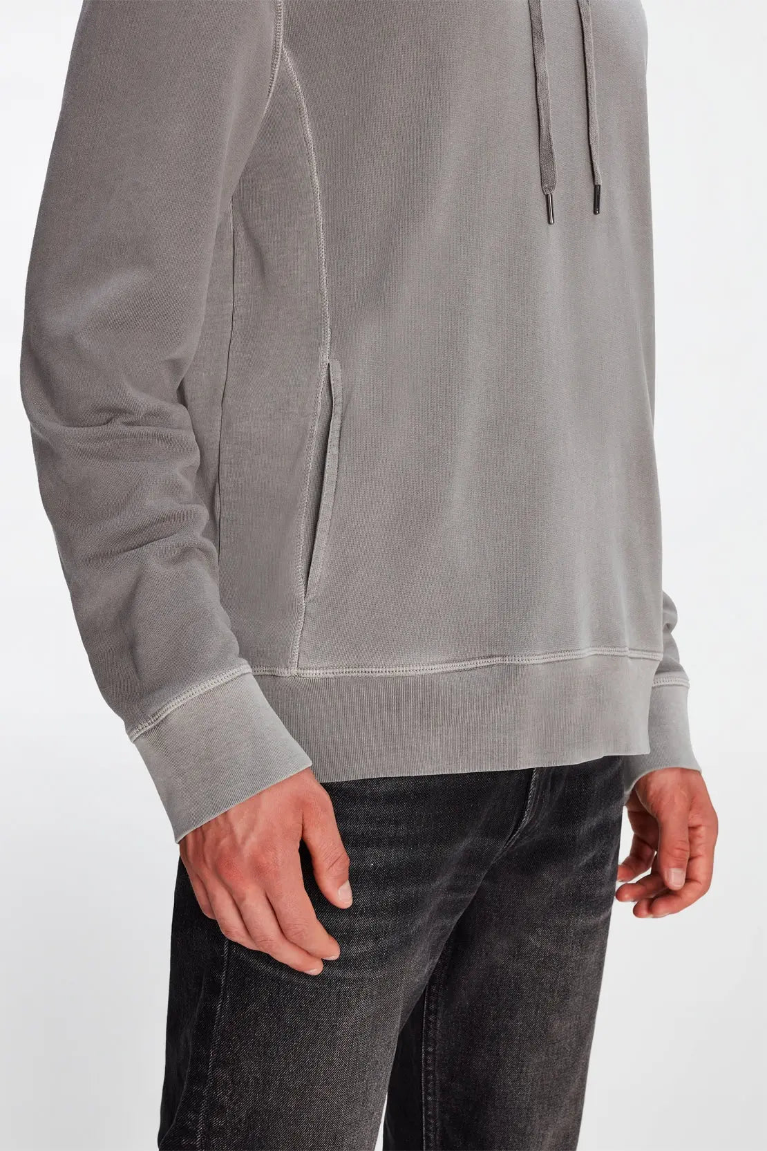 Hoodie Mineral Dye Grey - BEVAVA