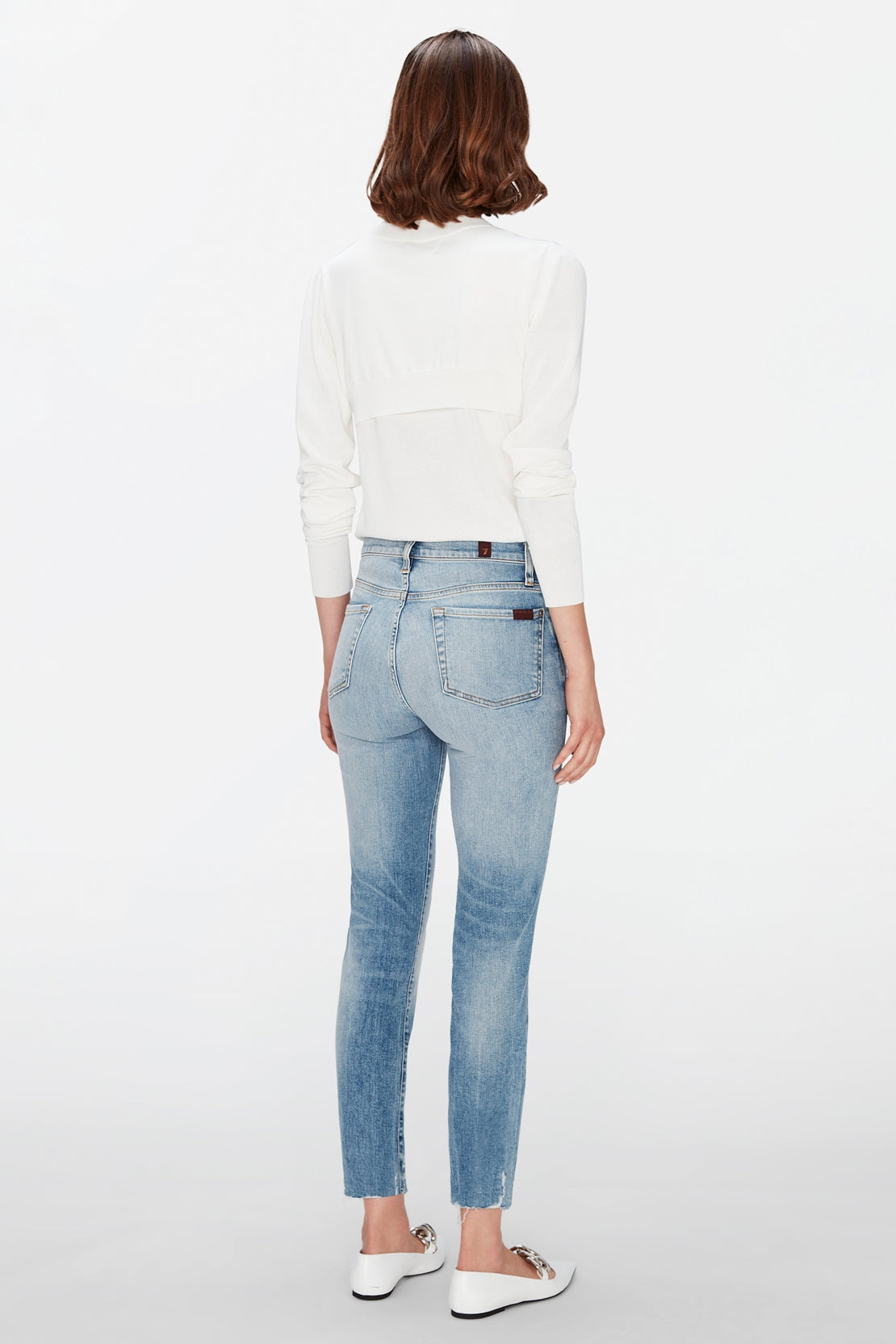 Roxanne Ankle Decade With Distressed Hem 7 For All Mankind