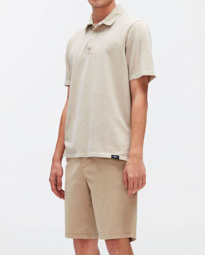 Beige Slimmy Chino Shorts Weightless Colors Arizona 7 For All Mankind