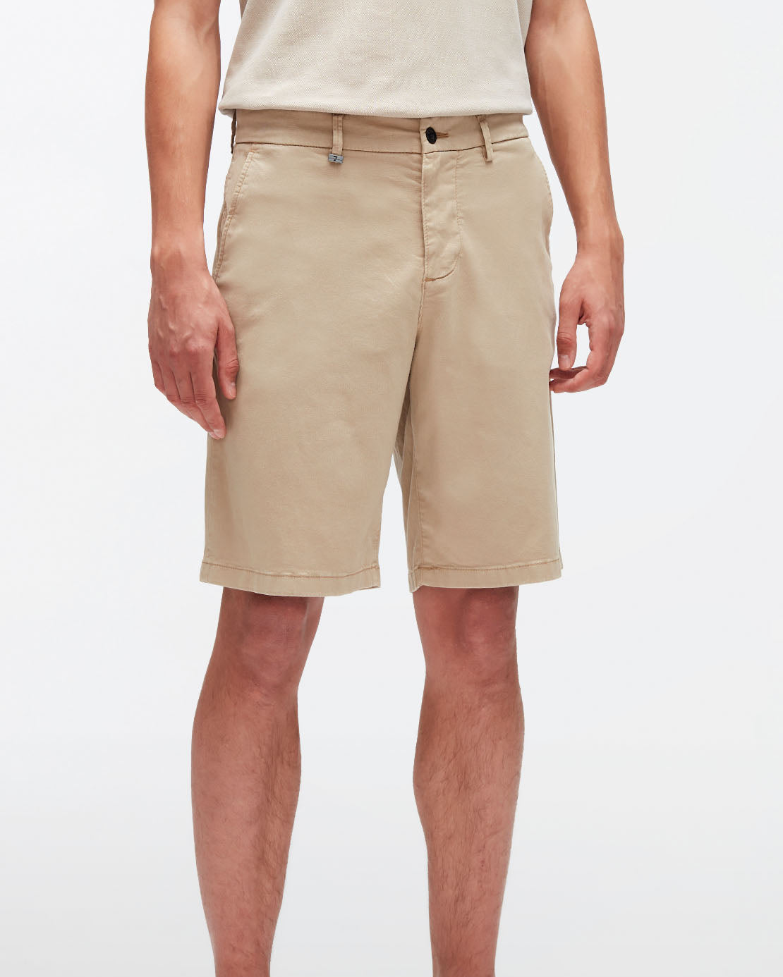 Beige Slimmy Chino Shorts Weightless Colors Arizona 7 For All Mankind