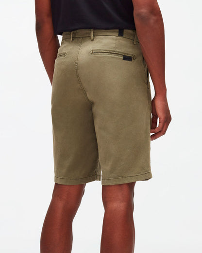 Kaki Slimmy Chino Shorts Weightless Colors Moss 7 For All Mankind