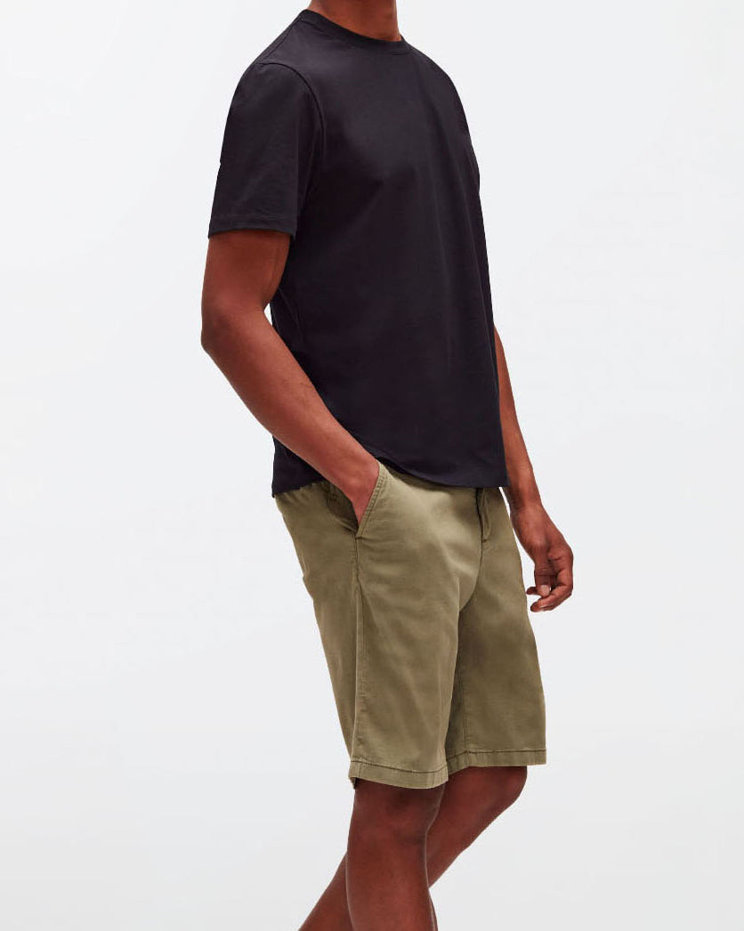 Kaki Slimmy Chino Shorts Weightless Colors Moss 7 For All Mankind