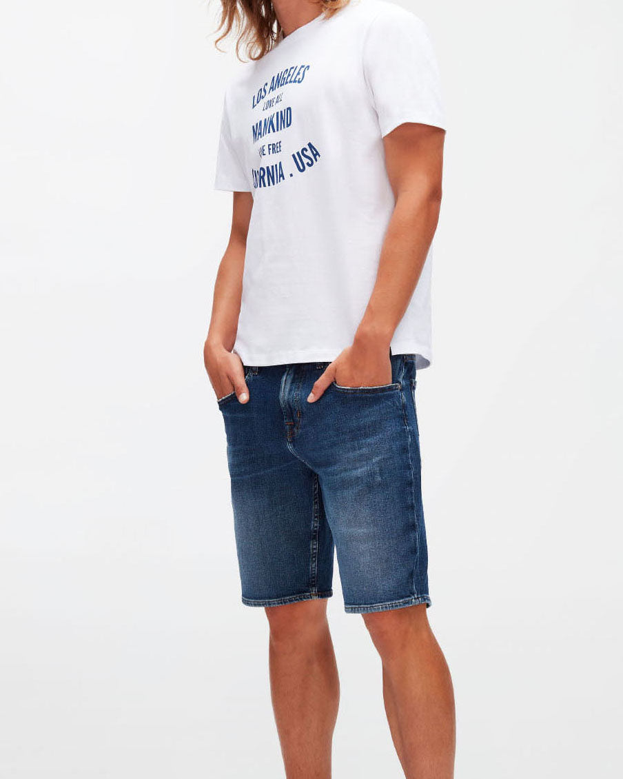 Dark Blue Regular Shorts So Badly Dark Blue 7 For All Mankind