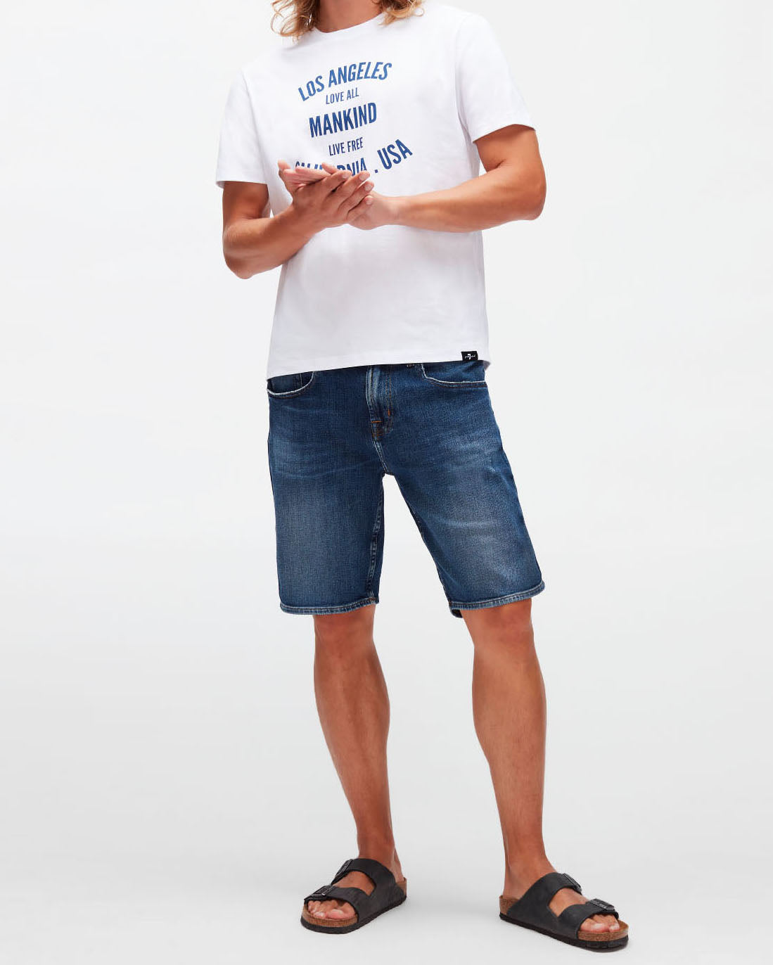 Dark Blue Regular Shorts So Badly Dark Blue 7 For All Mankind