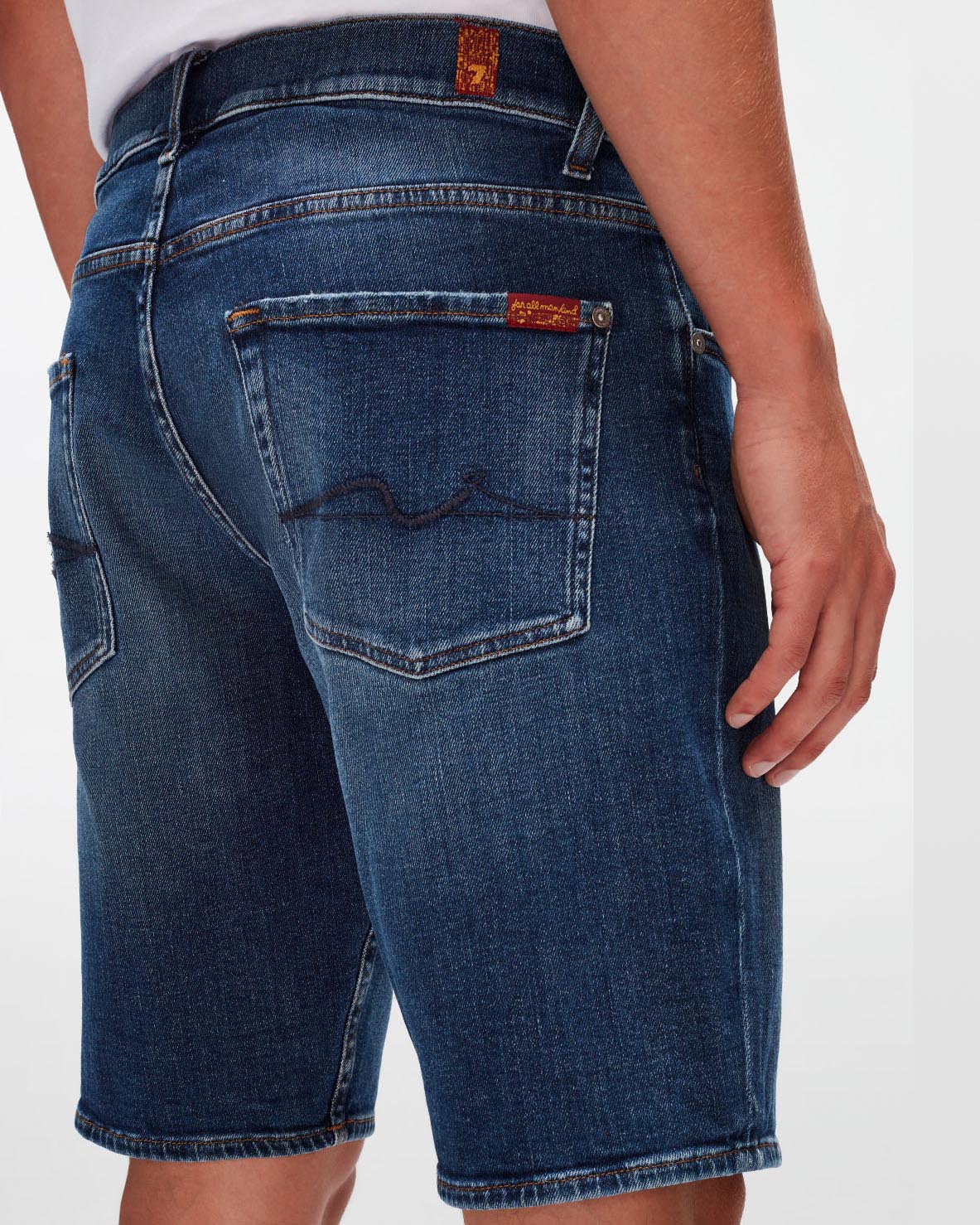 Dark Blue Regular Shorts So Badly Dark Blue 7 For All Mankind