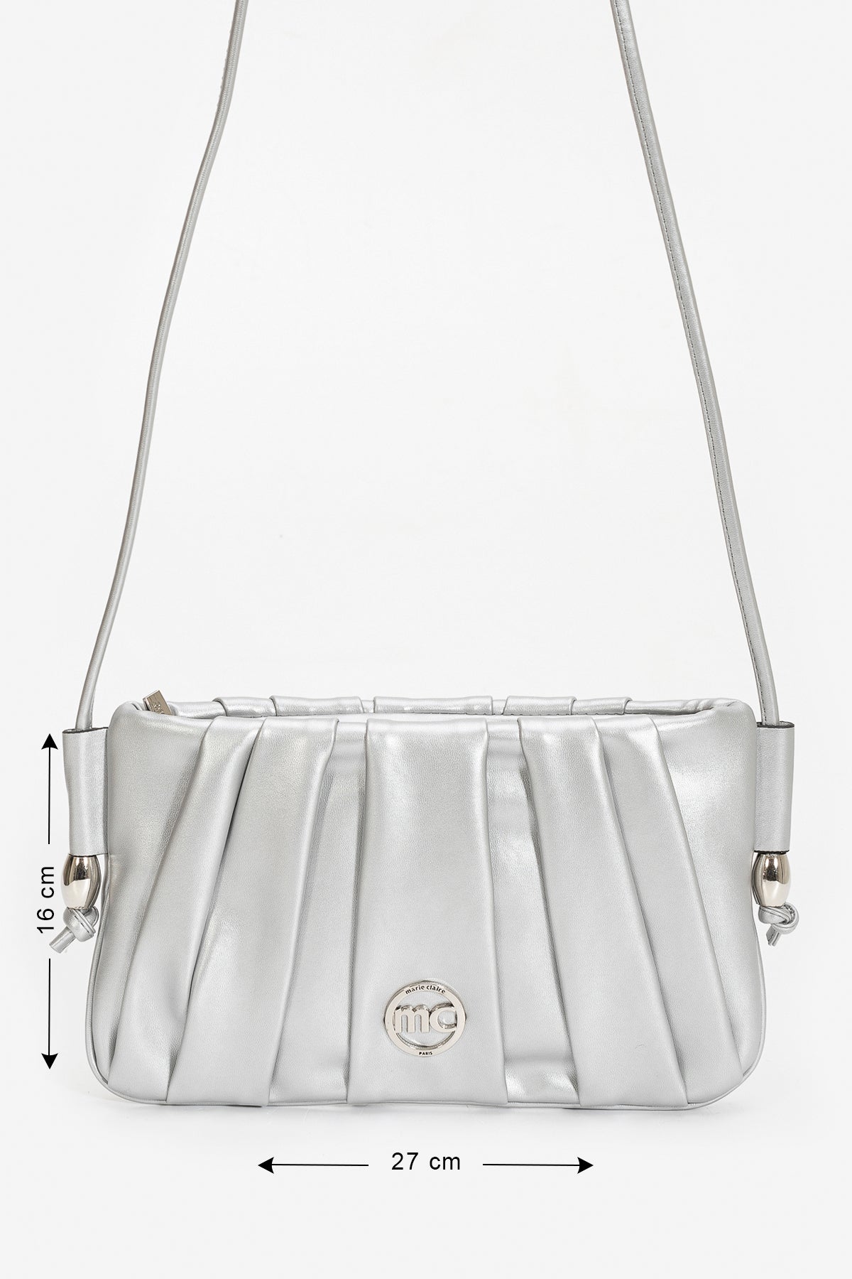 Silver Messenger Bag Rosalie