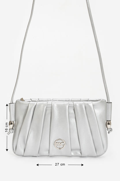 Silver Messenger Bag Rosalie