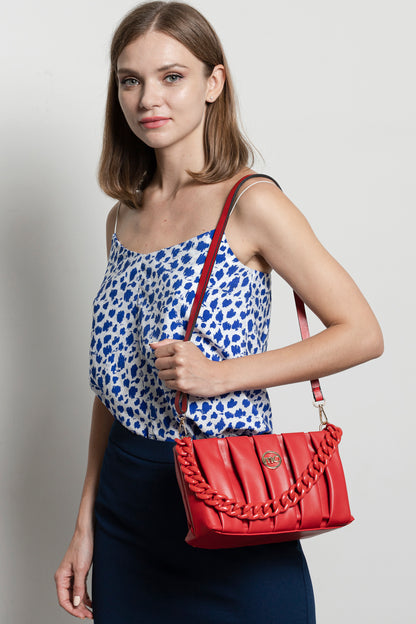 Red Messenger Bag Fontanne