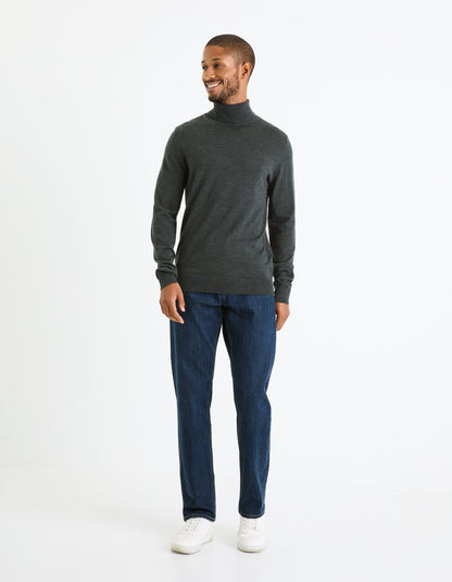 Turtleneck Sweater 100% Merino Wool_MENOS_ANTHRA MEL_03