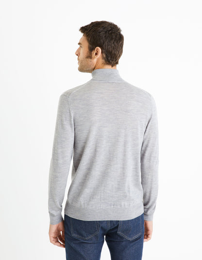 Turtleneck Sweater 100% Merino Wool_MENOS_GREY MEL_04