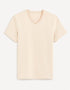 Stretch Cotton V-Neck T-Shirt_NEUNIV_BEIGE_01