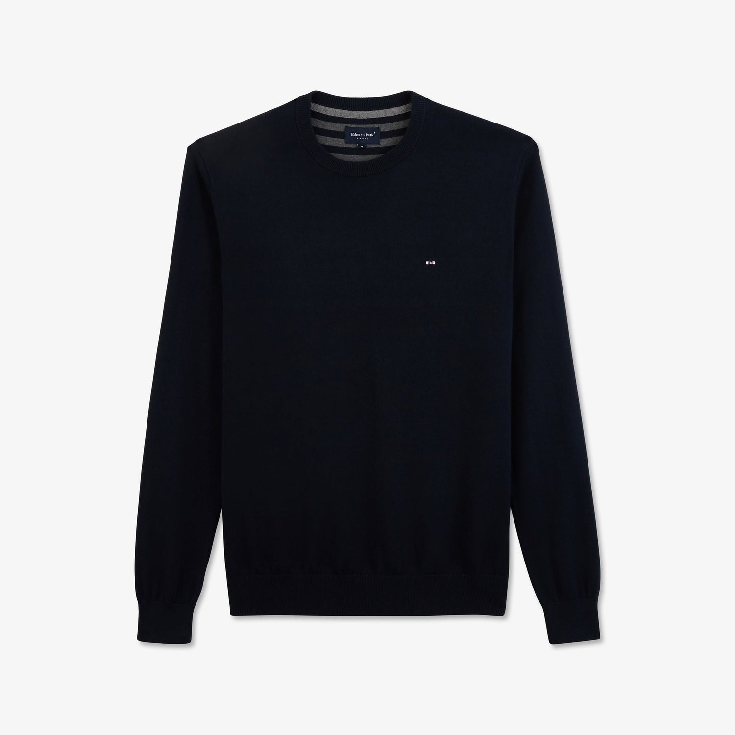 Crew Navy Blue Cotton Jumper_PPKNIPUE0021_BLF_02