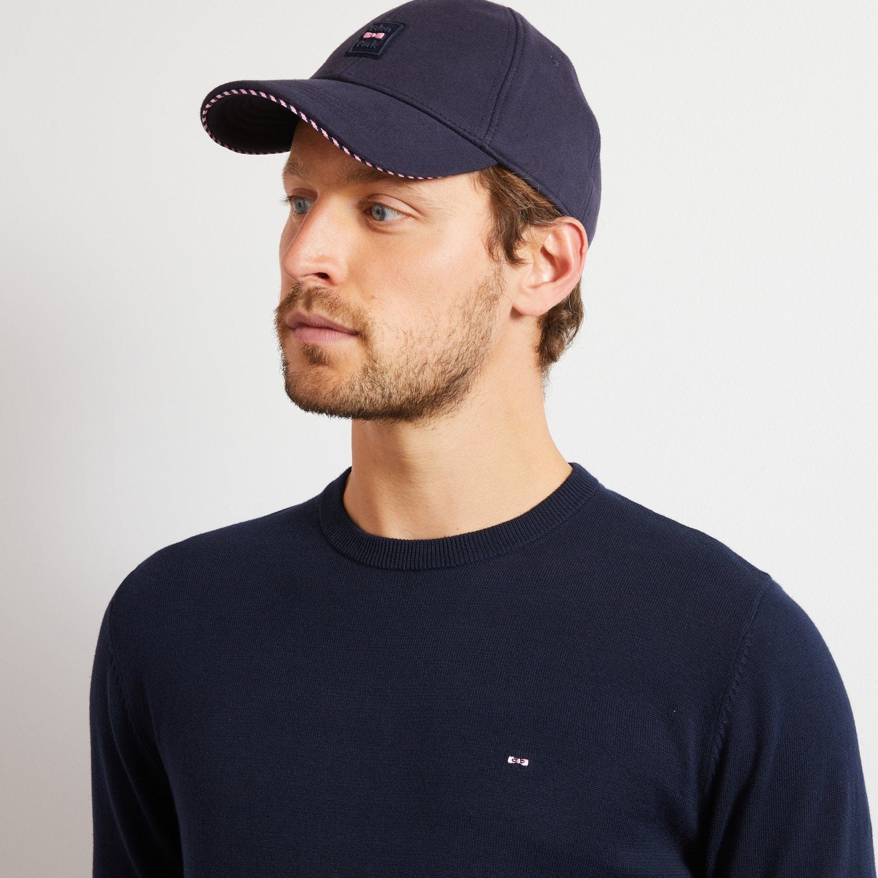 Crew Navy Blue Cotton Jumper_PPKNIPUE0021_BLF_06