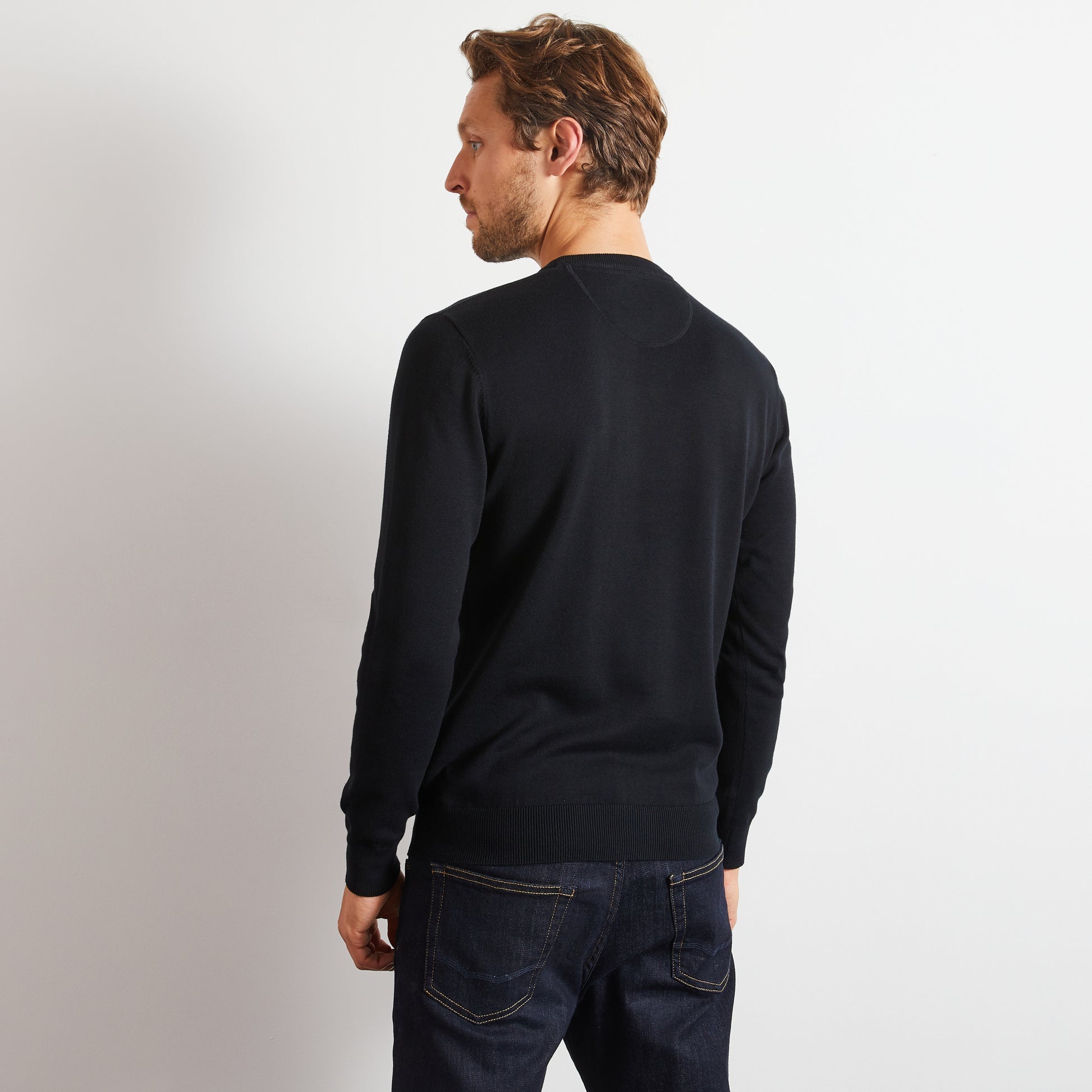 Crew Black Cotton Jumper_PPKNIPUE0021_NO_04