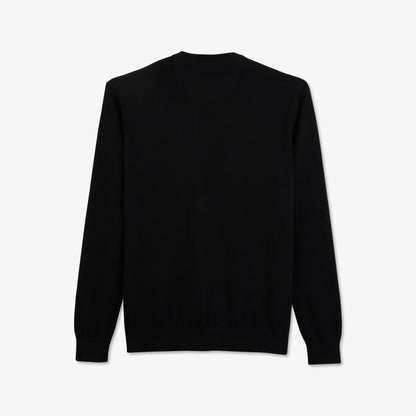 Crew Black Cotton Jumper_PPKNIPUE0021_NO_05