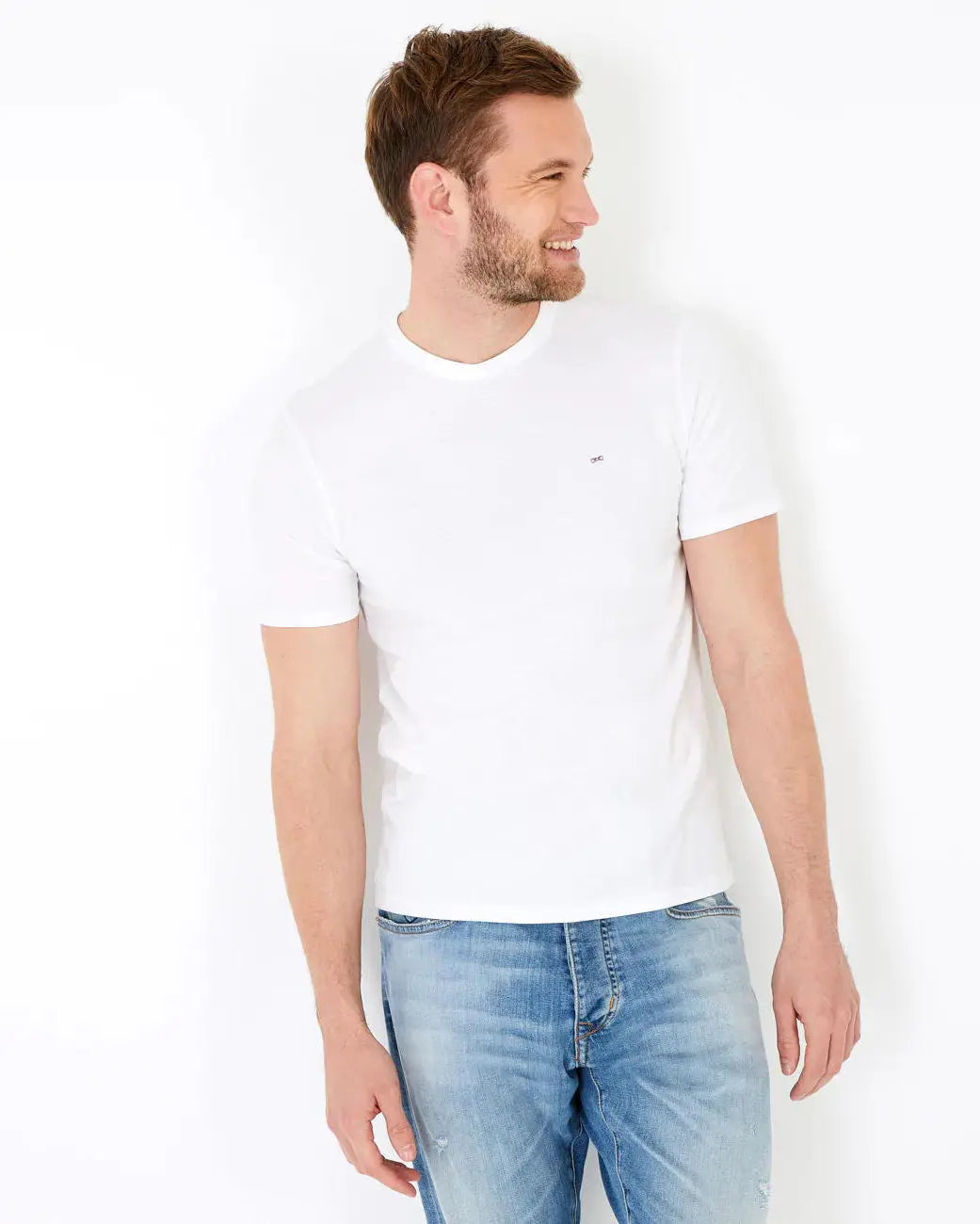 White Short-Sleeved T-Shirt - BEVAVA