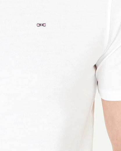 White Short-Sleeved T-Shirt - BEVAVA