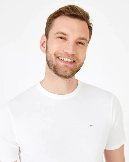 White Short-Sleeved T-Shirt - BEVAVA