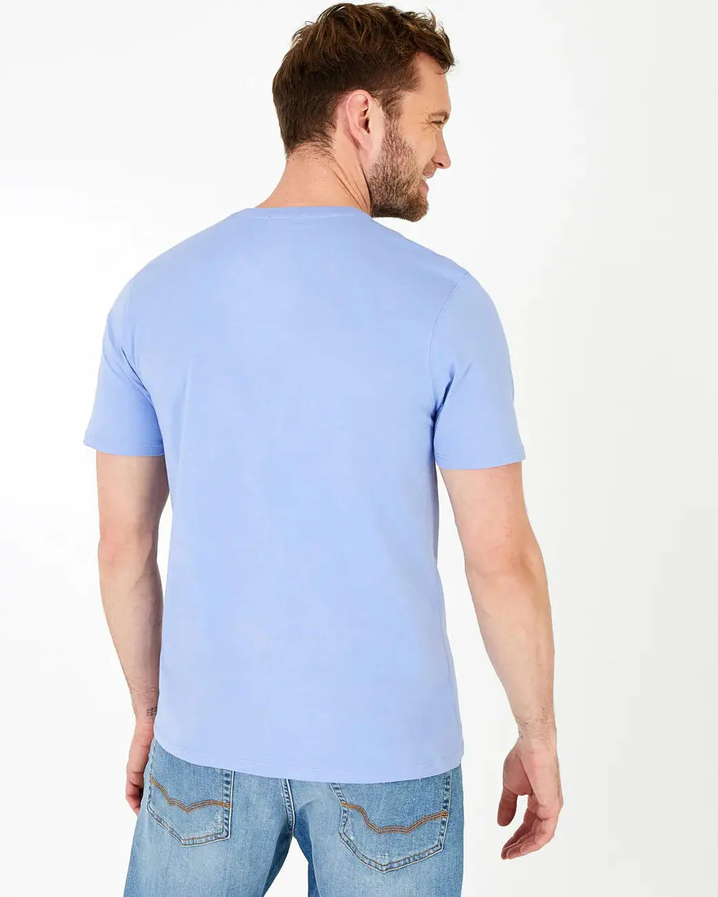 Light Blue Short-Sleeved T-Shirt - BEVAVA