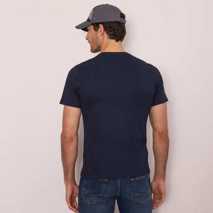 V-Neck Navy Light Pima Cotton T-Shirt_PPKNITCE0008_BLF_04