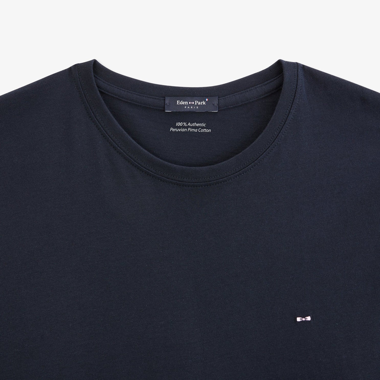 Long Sleeved Navy Blue Cotton T-Shirt_PPKNITLE0007_BLF_08