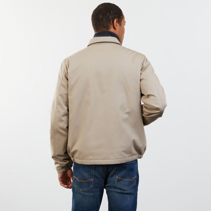 Beige Jacket In Cotton Gabardine_PPOUTBLE0004_BEC5_05