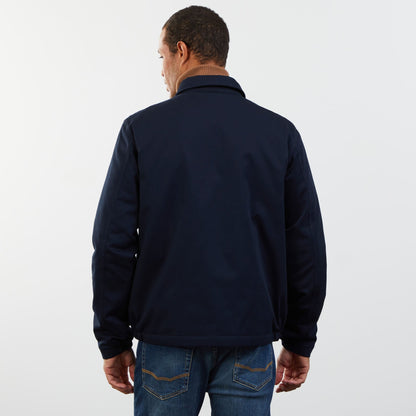 Dark Blue Jacket In Cotton Gabardine_PPOUTBLE0004_BLF_05