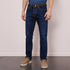 Dark Blue Stretch Cotton Jeans - BEVAVA