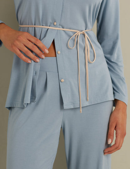 Magnolia Night Shirt Pajama Set_PPRD163002_038_05