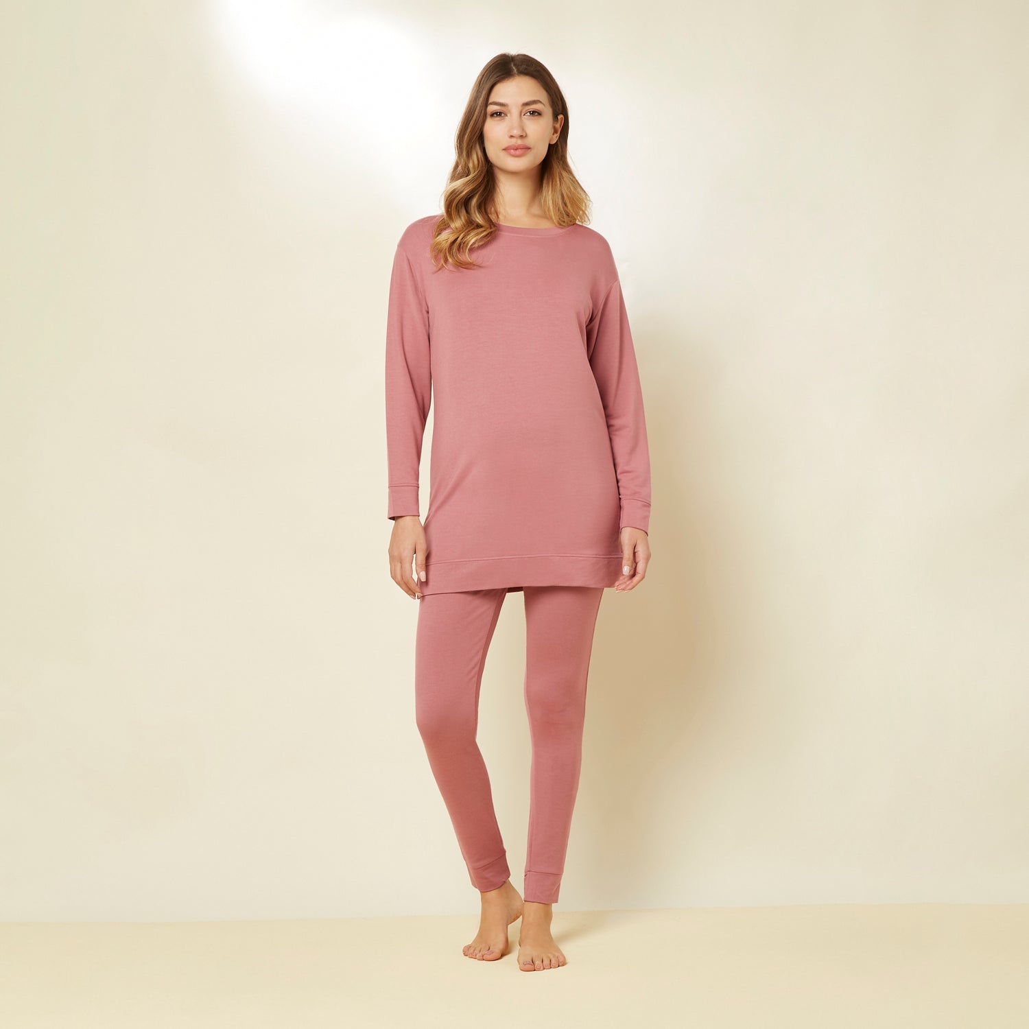 Dark Clay Rose Long-Sleeve T-Shirt