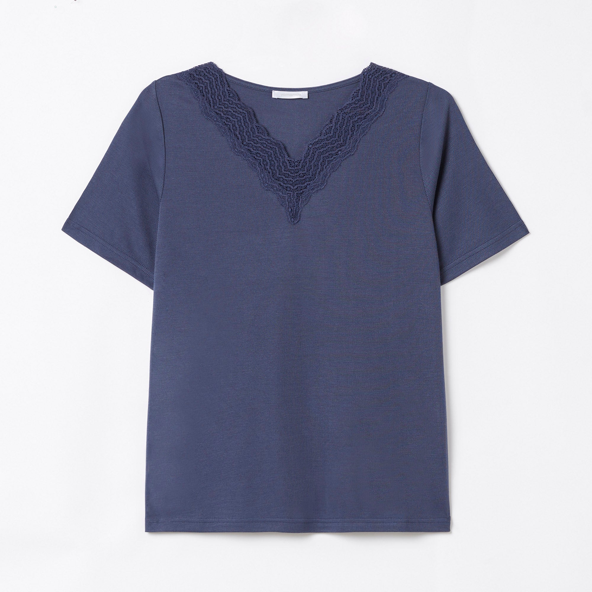 Denim Short-Sleeve T-Shirt Yamamay