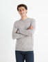 Round Neck Sweater 100% Merino Wool_SEMERIROND_GREY MEL_01
